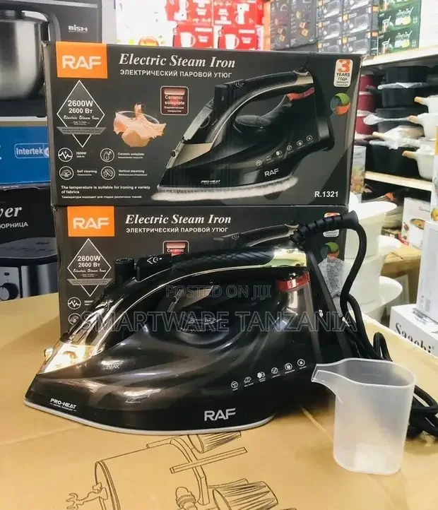 Portable RAF Electric Steam Iron 2600W Temperature Control - Buy in Dar es Salaam, Tanzania | Smartware