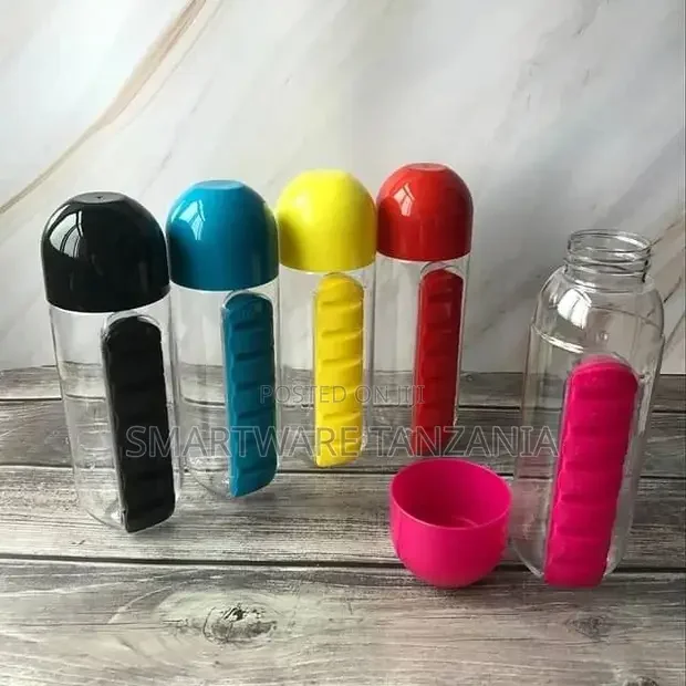 Portable Water Bottle Weekly Pill Cup - Buy in Dar es Salaam, Tanzania | Smartware