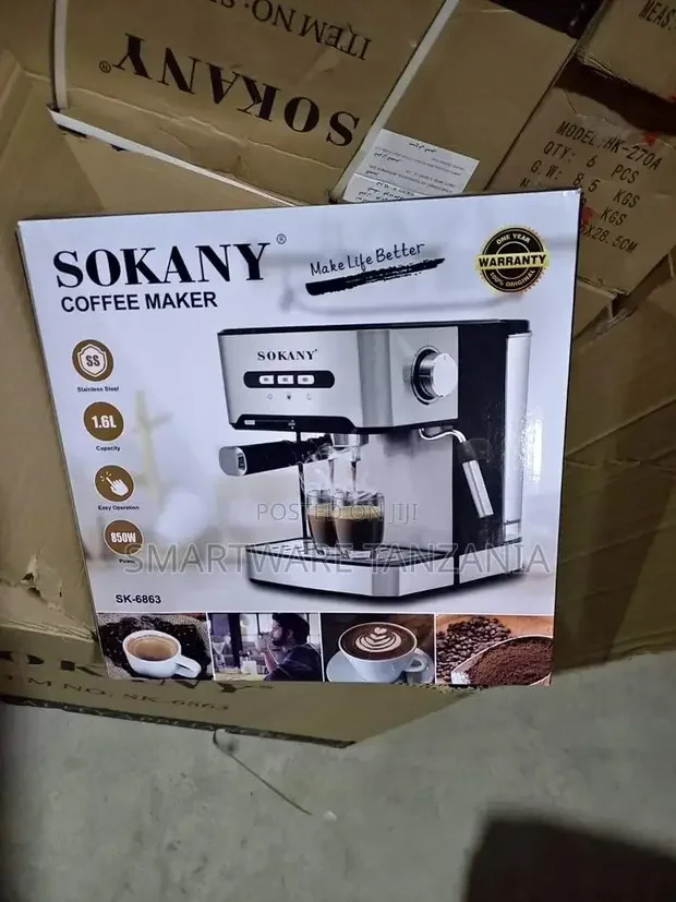 Powerful Espresso Coffee Machine 20 Bar Cappuccino Maker - Buy in Dar es Salaam, Tanzania | Smartware
