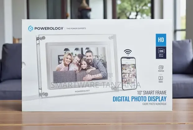 Powerology 10 Inch Smart Frame Digital Photo Display - Buy in Dar es Salaam, Tanzania | Smartware