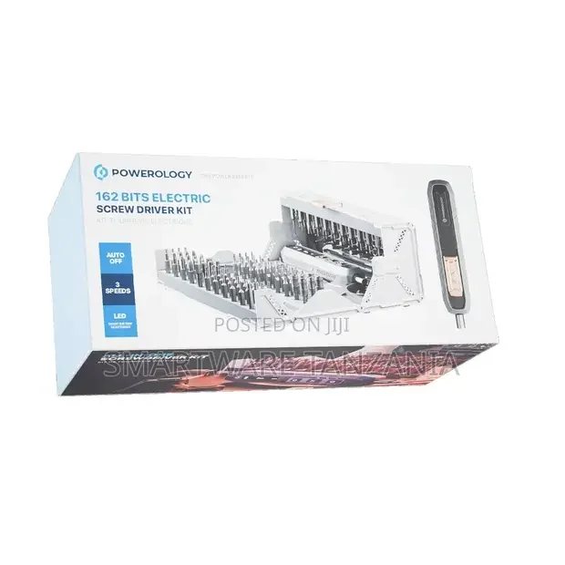 Powerology 162 Bits Electric Screwdriver Kit - Buy in Dar es Salaam, Tanzania | Smartware