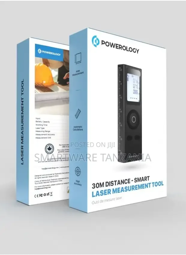 Powerology 30m Mini Laser Rangefinder - Buy in Dar es Salaam, Tanzania | Smartware