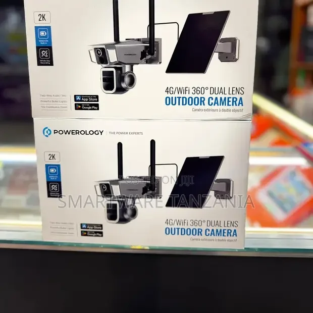 Powerology 4G Wifi 360° Dual Lens Security Camera - Buy in Dar es Salaam, Tanzania | Smartware