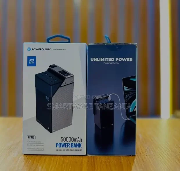 Powerology 50000mah Power Bank Unlimited Power High Capacity Charger