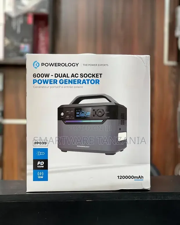 Powerology 600W Folding Portable Solar Panel - Buy in Dar es Salaam, Tanzania | Smartware