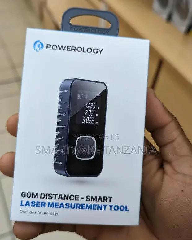 Powerology 60m Distance Smart Laser Measurement Tool - Buy in Dar es Salaam, Tanzania | Smartware