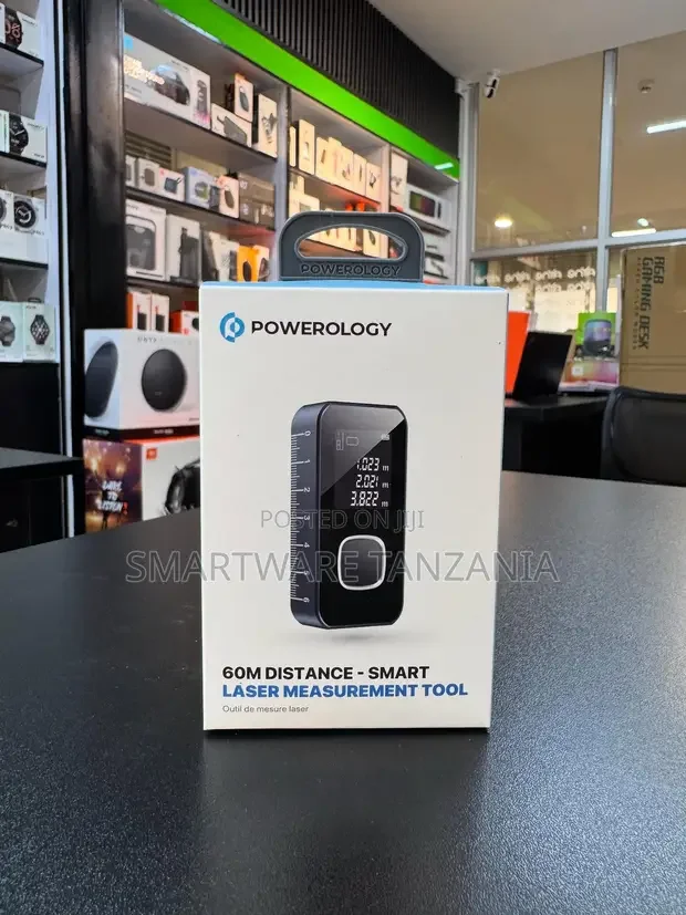 Powerology 60m Smart Laser Distance Measurement Tool - Buy in Dar es Salaam, Tanzania | Smartware