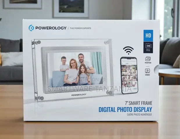 Powerology 7 Inch Smart Frame Digital Photo Display - Buy in Dar es Salaam, Tanzania | Smartware