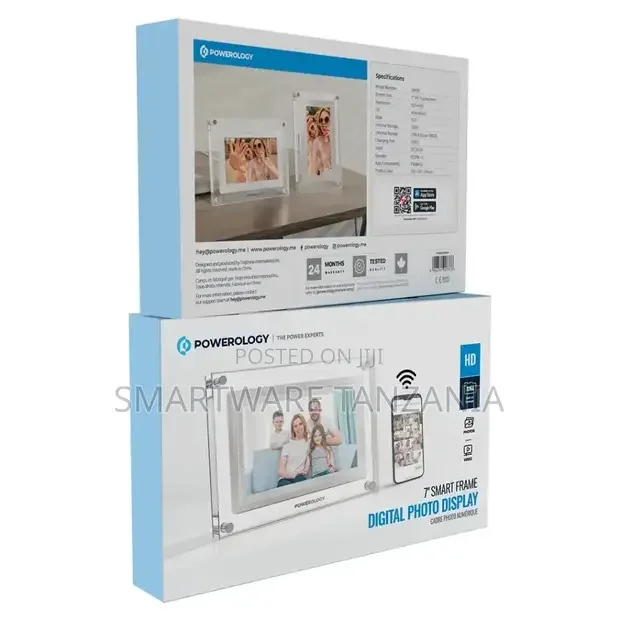 Powerology 7'' Smart Frame Digital Photo Display - Buy in Dar es Salaam, Tanzania | Smartware