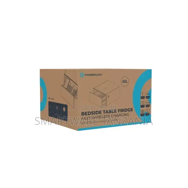 Powerology 65L Bedside Table Fridge with Fast Wireless Charging - Buy in Dar es Salaam, Tanzania | Smartware