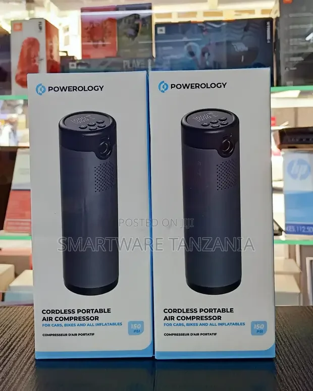 Powerology Cordless Air Compressor, 175 to 255 Tire Size - Buy in Dar es Salaam, Tanzania | Smartware