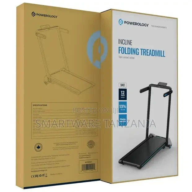 Powerology Incline Folding Treadmill - Buy in Dar es Salaam, Tanzania | Smartware