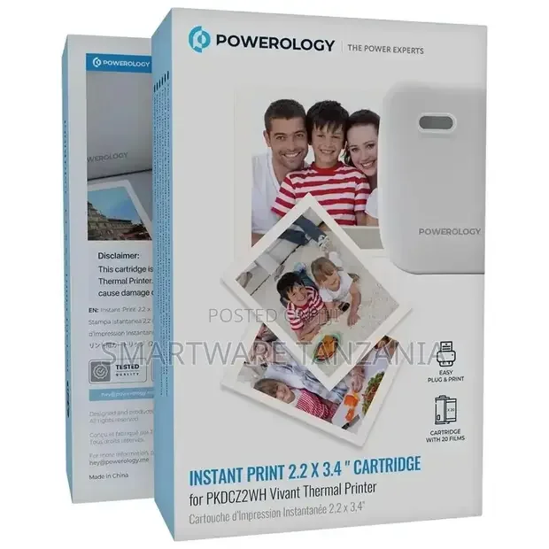 Powerology Instant Print 2.2×3.4 Cartridge - Buy in Dar es Salaam, Tanzania | Smartware