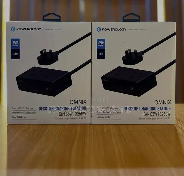 Powerology Omnix Desktop Charging Station 65W GaN Technology - Buy in Dar es Salaam, Tanzania | Smartware