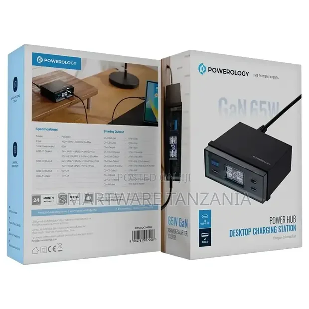 Powerology Power Hub Desktop Charging Station - Buy in Dar es Salaam, Tanzania | Smartware