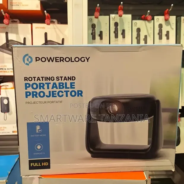 Powerology Rotating Stand Portable Projector - Buy in Dar es Salaam, Tanzania | Smartware