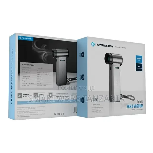 Powerology Turbo Jet Fan Vacuum - Silver