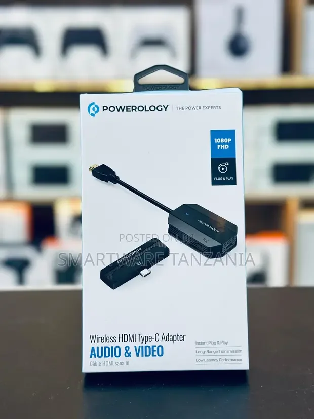 Powerology Wireless HDMI Type-C Adapter 1080P - Buy in Dar es Salaam, Tanzania | Smartware