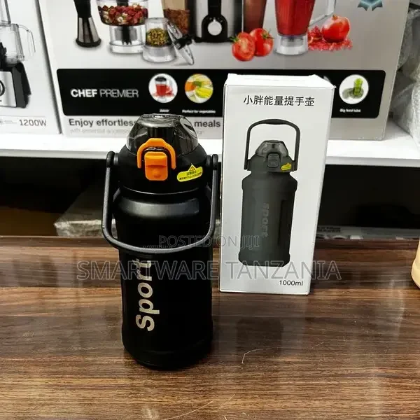Premium Stainless Steel Water Bottle With Straw - Buy in Dar es Salaam, Tanzania | Smartware