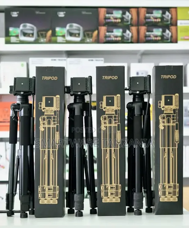 Professional Camera Tripod Stand Black Adjustable - Buy in Dar es Salaam, Tanzania | Smartware