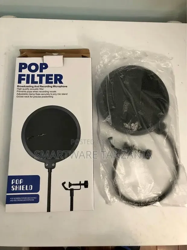 Professional Metallic Mic Pop Filter Clip Stabilizing Arm - Buy in Dar es Salaam, Tanzania | Smartware