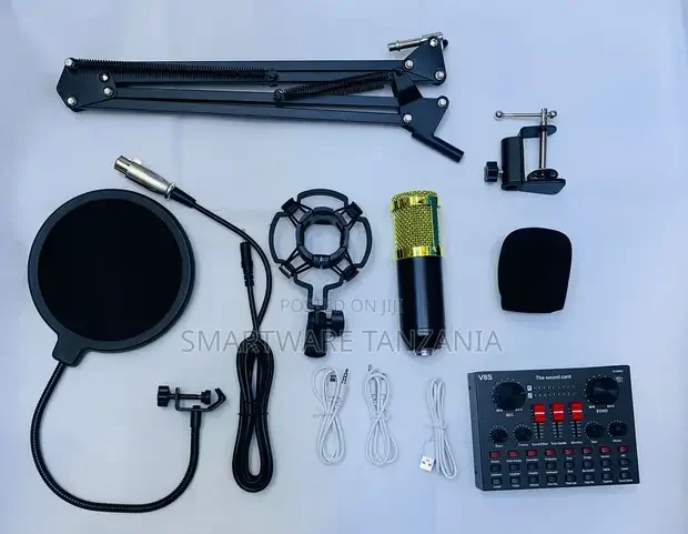 Professional Studio Condenser Mic Kit With Boom Arm Mixer - Buy in Dar es Salaam, Tanzania | Smartware