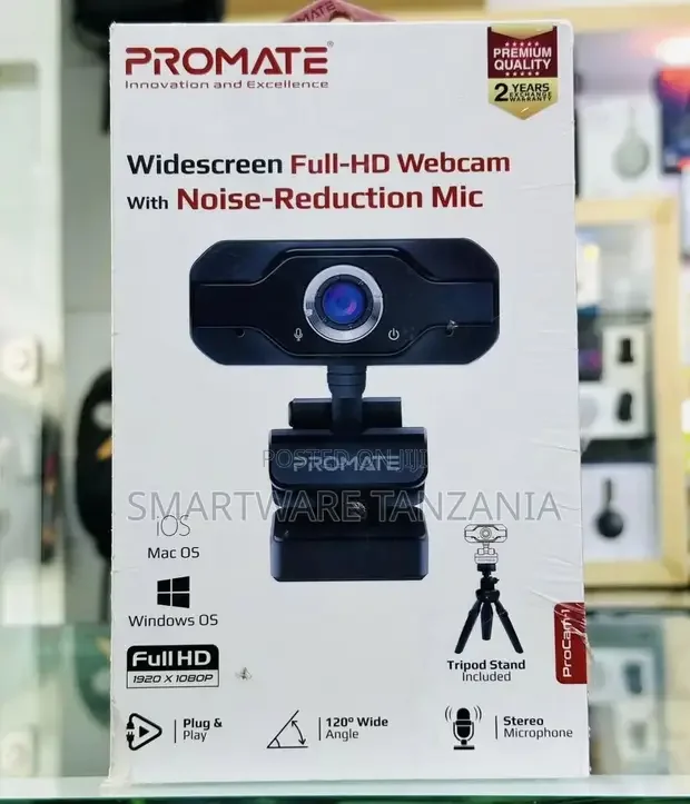 Promate Full HD 1080p Webcam - Buy in Dar es Salaam, Tanzania | Smartware