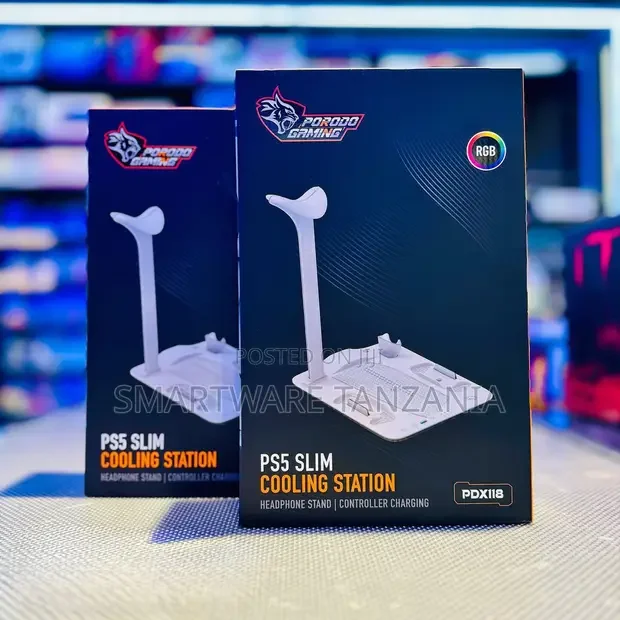 Ps5 Slim Cooling Stand Fast Charger, Headset Holder, Game Storage - Buy in Dar es Salaam, Tanzania | Smartware