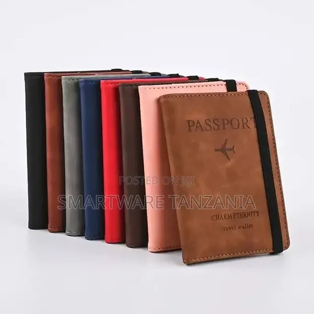 PU RFID Passport Cover Credit ID Card Wallet Passport Case - Buy in Dar es Salaam, Tanzania | Smartware