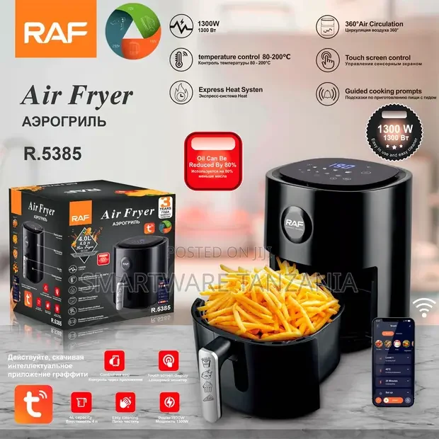 RAF 1300W Smart Air Fryer 4L App Control - Buy in Dar es Salaam, Tanzania | Smartware