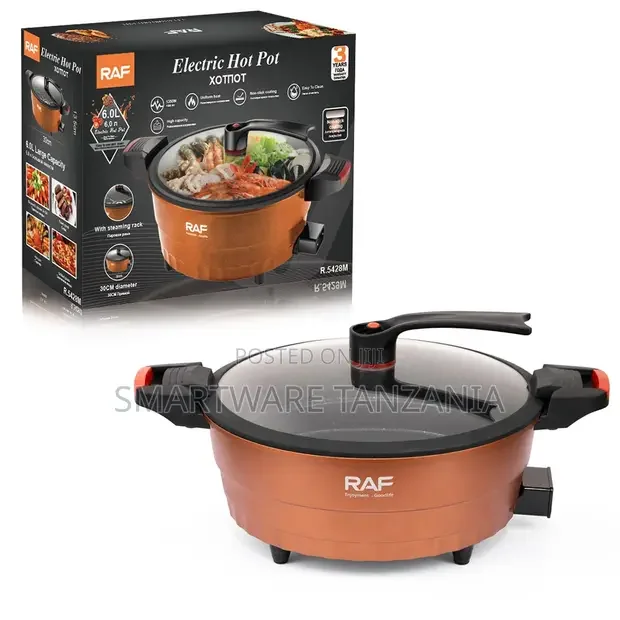 Raf 1350w Multi-Cooker R.5428m 30cm Electric Steamer - Buy in Dar es Salaam, Tanzania | Smartware