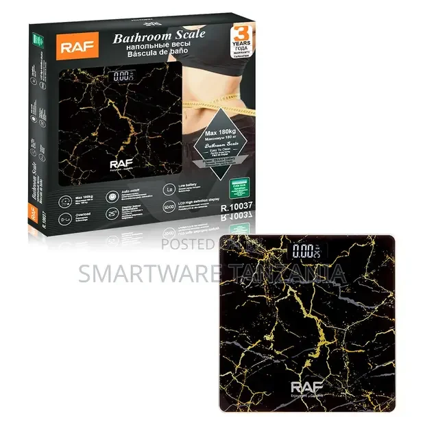 Raf 180kg Digital Bathroom Scale With Auto on Off Led Screen
