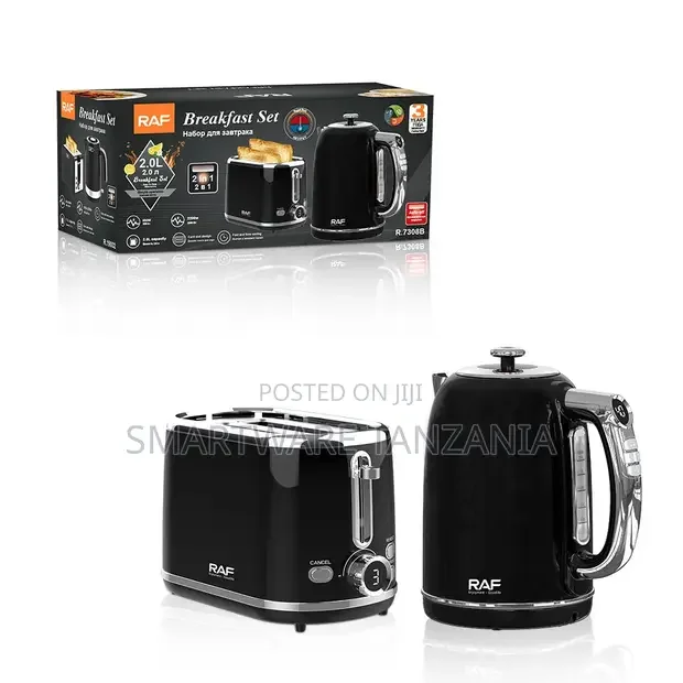 RAF 2-in-1 Breakfast Kit Electric Kettle Toaster Set - Buy in Dar es Salaam, Tanzania | Smartware