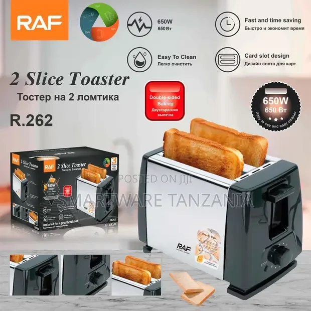 RAF 2-Slice Toaster R.262 650W - Buy in Dar es Salaam, Tanzania | Smartware