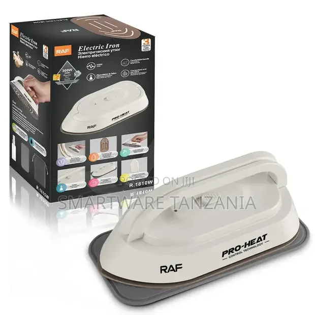 Raf 300w Compact Iron Teflon Base Travel Steam Iron - Buy in Dar es Salaam, Tanzania | Smartware