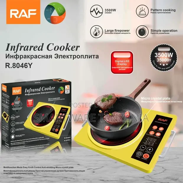 RAF 3500W Infrared Burner with Yellow LED Display - Buy in Dar es Salaam, Tanzania | Smartware