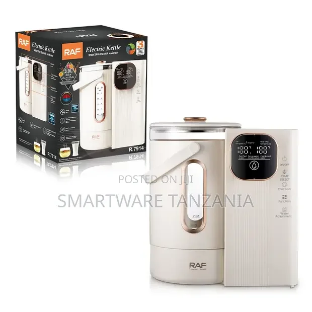 RAF 3L Glass Kettle R.7914 800W Temperature Control - Buy in Dar es Salaam, Tanzania | Smartware