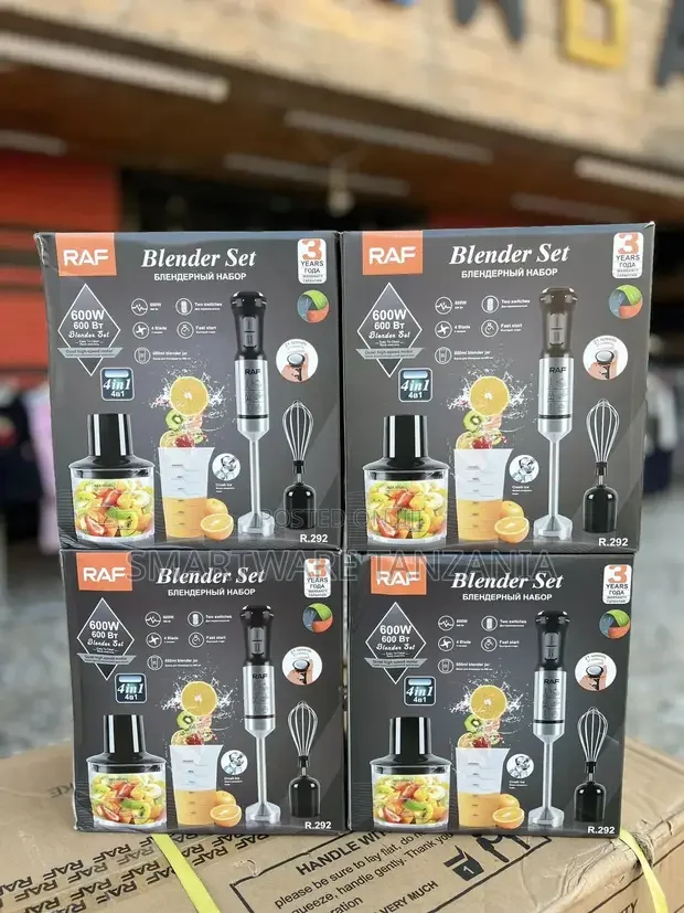 RAF 4 In 1 Hand Blender Set With Chopper Bowl And Whisker - Buy in Dar es Salaam, Tanzania | Smartware