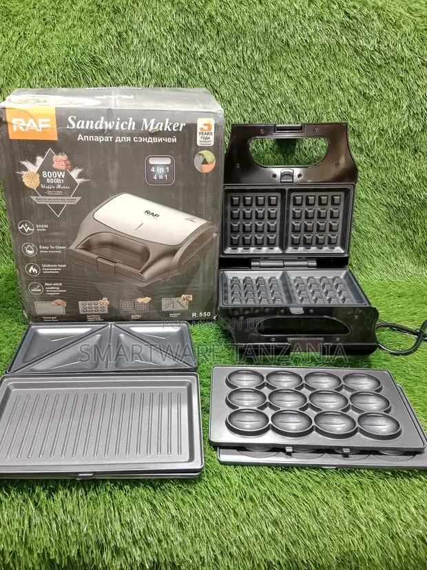 RAF 4 Slice 4 In 1 Sandwich Maker - Buy in Dar es Salaam, Tanzania | Smartware