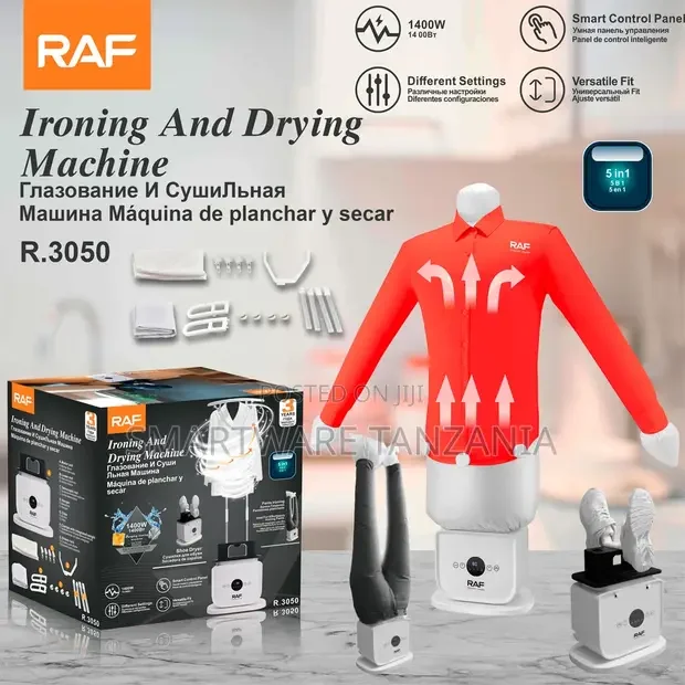 RAF 5 In 1 Ironing And Drying Machine 1400W - Buy in Dar es Salaam, Tanzania | Smartware