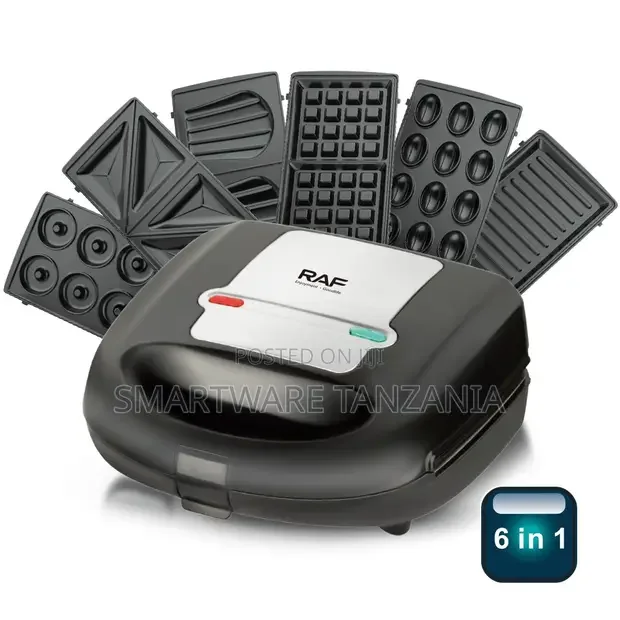 RAF 6-in-1 Electric Sandwich Toaster - Buy in Dar es Salaam, Tanzania | Smartware