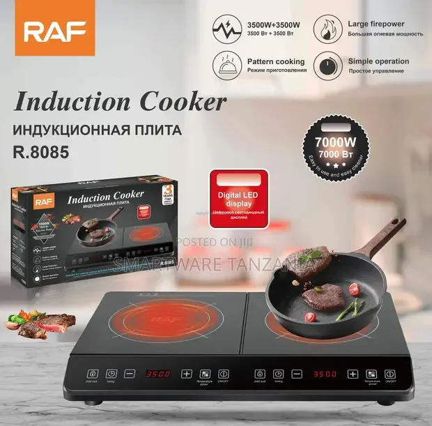 RAF 7000W Double Induction Cooktop - Buy in Dar es Salaam, Tanzania | Smartware