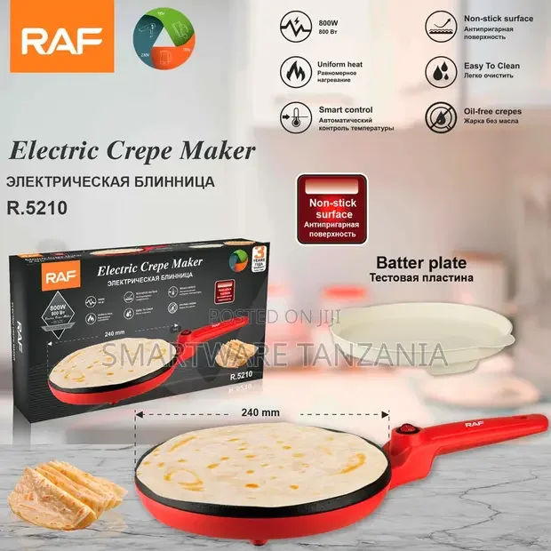 Raf 800w Electric Crepe Maker - Buy in Dar es Salaam, Tanzania | Smartware