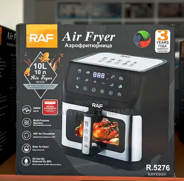 RAF Air Fryer 10L Digital 1800W - Buy in Dar es Salaam, Tanzania | Smartware