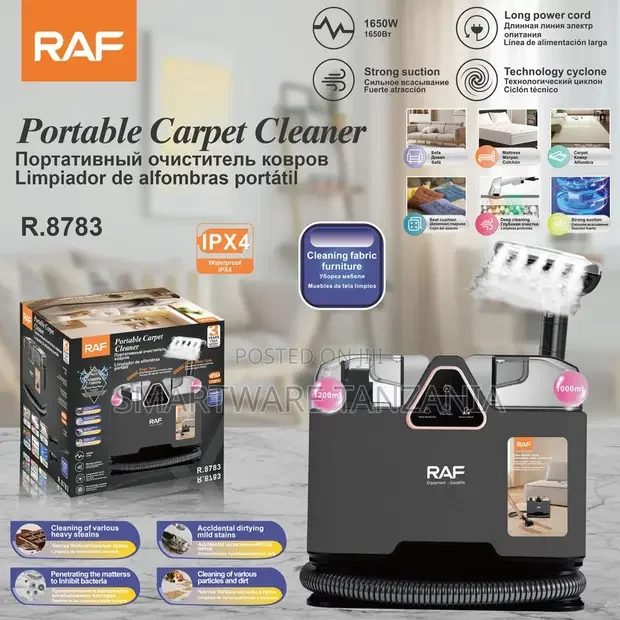 RAF Carpet Cleaner R.8783 1650W Portable - Buy in Dar es Salaam, Tanzania | Smartware