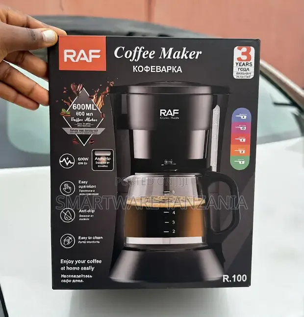 RAF Coffee Maker 600ml Drip Filter Electric Machine - Buy in Dar es Salaam, Tanzania | Smartware