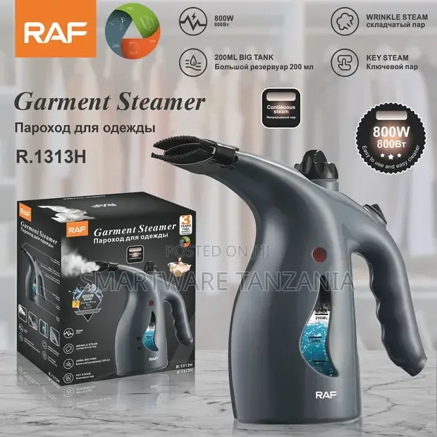 Raf Compact Garment Steamer 800w Gray 200ml - Buy in Dar es Salaam, Tanzania | Smartware