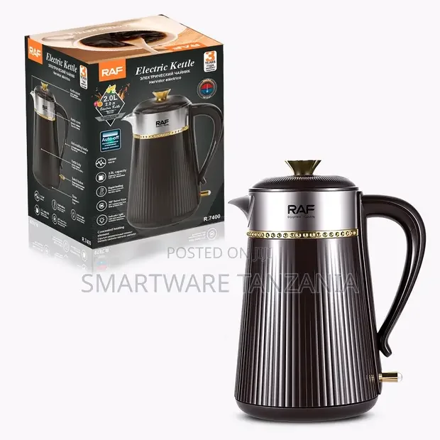 RAF Designer Electric Kettle 1800W 2L Gold - Buy in Dar es Salaam, Tanzania | Smartware