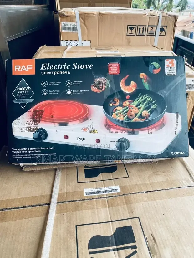 RAF Double Burner Electric Hot Plate Stove - Buy in Dar es Salaam, Tanzania | Smartware