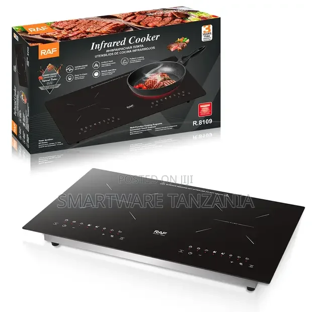 RAF Double Infrared Hob 2200w+2200w - Buy in Dar es Salaam, Tanzania | Smartware